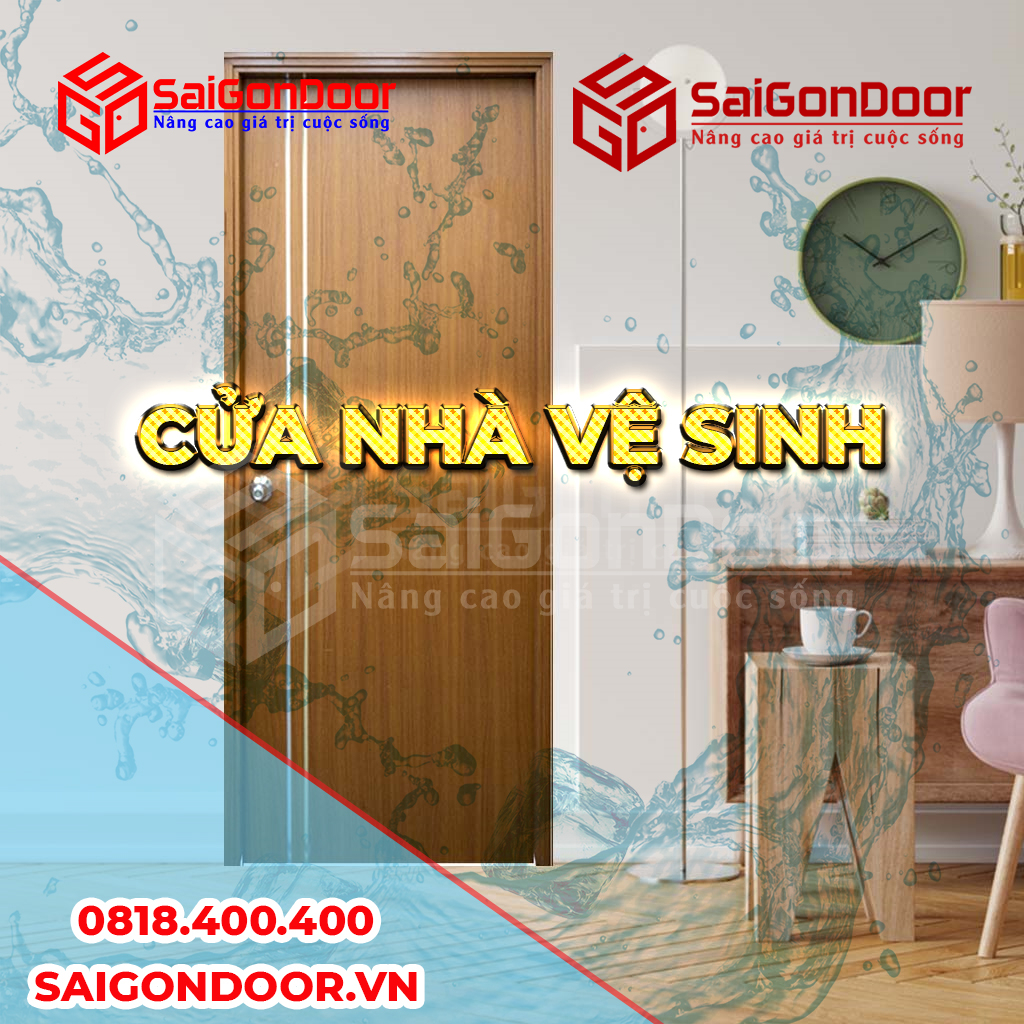 Cửa nhựa gỗ Composite - cửa nhà vệ sinh SaiGonDoor