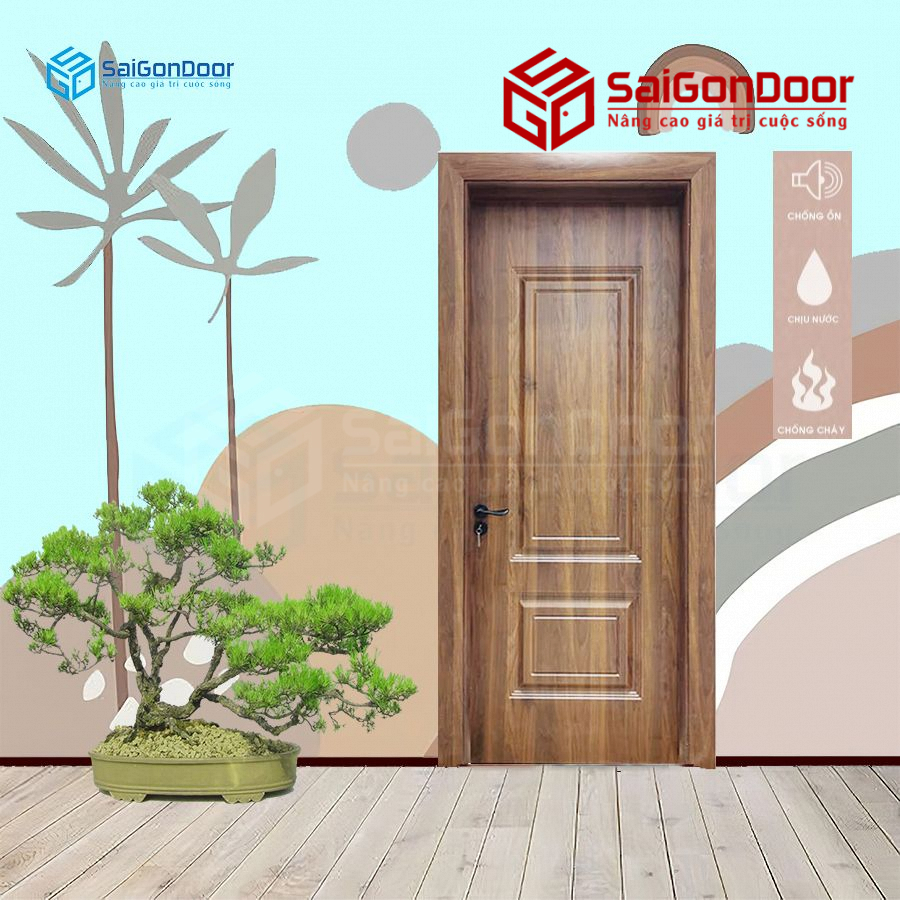 Cửa nhà tắm nhựa gỗ tại SaiGonDoor có mức giá tốt nhất hiện nay