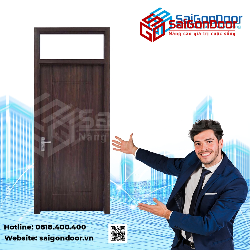 Cửa gỗ - mẫu cửa được ưa chuộng dùng làm cửa phòng vệ sinh